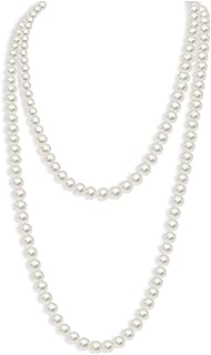 Pearl Necklace for Women 1920s Layered Pearl Choker Necklace Multilayer Faux Pearl Necklace for Prom Party Jewelry Gifts