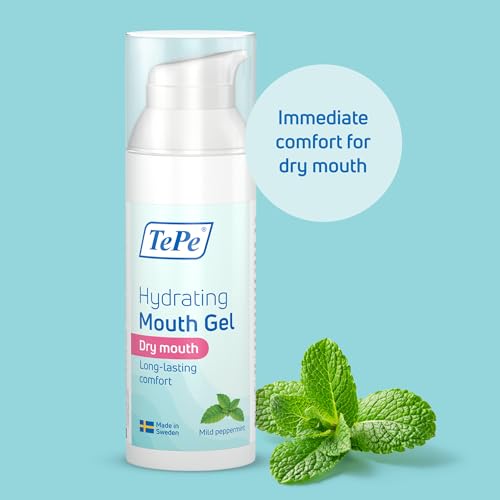 TePe Hydraterende Mondgel voor droge mond - Mild peppermint, mondgel die helpt het gevoel van een droge mond te verlichten