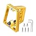 Aluminum Alloy Front Carrier Block Adapter for, 3-Hole Front Shelf Mount, Lightweight for Bike Frame Bracket with for Easy Installation, Blue(Gold)