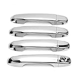 Dreamseek 8Pcs 4 Door Handle Cover Compatible Toyota Camry 2012 2013 2014 Exterior ABS Molding Protector Trim (Chrome Plated)