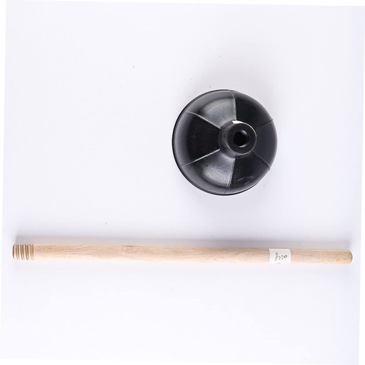2pièces Ventouse Domestique Caoutchouc Avec Manche Lot De Noir Pour Déboucher Toilettes Et Éviers