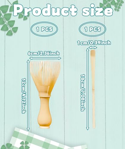Image of 2Pcs Matcha Kit, Resin Matcha Whisk and Spoon Set, Traditional Tea Preparation Tools, Perfect for Beginners and Enthusiasts, Lightweight and Durable