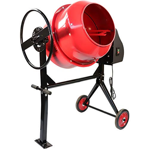 Excel 140L Portable Cement Concrete Mixer 230V 550W with Wheels