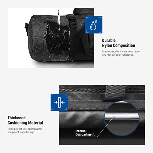 Neewer 24"/0.6M Tripod Carrying Case, Heavy Duty Waterproof Nylon Bag With Handles & Shoulder Straps, Compact Case With Full Length Zippered Closure, External Pocket For Light Stand/Boom Stand/Tripod #TOP4