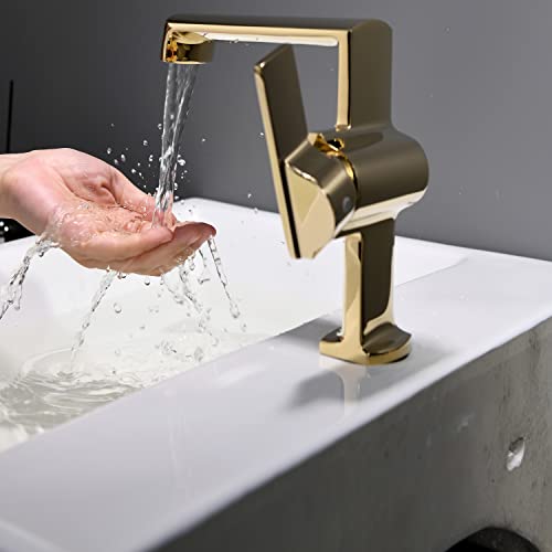 Mitigeur monotrou à jet cascade et commande fluide en laiton noir - 4