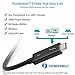 CHOETECH Thunderbolt 3 Cable (2M/6.5FT)–Active 40Gbps/100W Charging/5A,20V/Support 5K UHD Display Compatible with 2016-2019 MacBook Pro, LG 5K Ultrafine Display (Thunderbolt 3 Device Compatible Only)