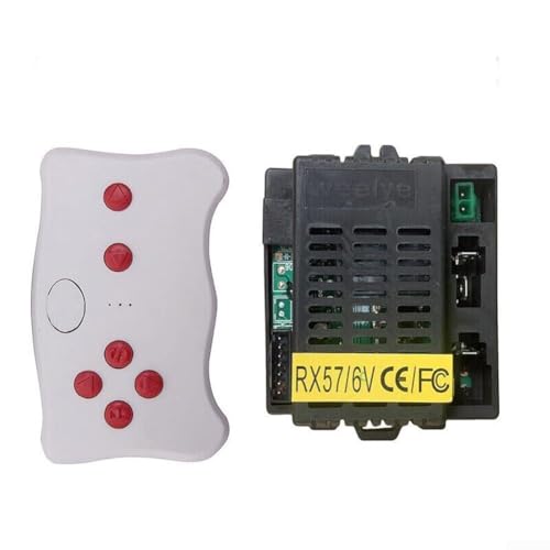 Kits para vehículos eléctricos para niños, receptor RX57 compatible con múltiples modelos remotos y niveles de voltaje (TX10 y RX57 6V)