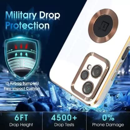 Image of Apurb Store For Oneplus Nord Ce 2 Lite 5G Case Cute With Logo Window For Women Girls Luxury Bling Plating Shockproof Soft Tpu Back Bumper Camera Lens Protection For Oneplus Nord Ce 2 Lite 5G (White)
