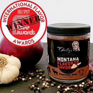 Miniatura 2 de Montana Flavor to Savor Espresso Rub, ingredientes gourmet únicos creados y probados, todo el sabor ahumado que necesitas en un frasco, 4.4 onzas
