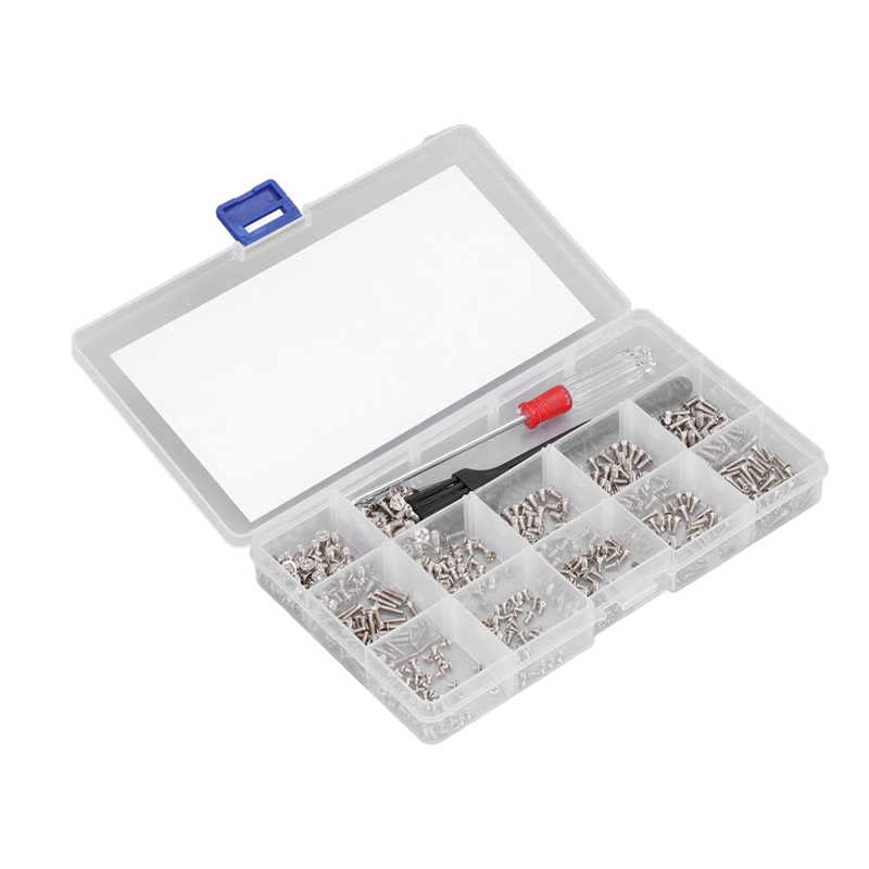 Computer Screws Set Computer Screw Flat Head Replacement M2 M2.5 M3 Non Deform for Laptop - (Length: Color1)