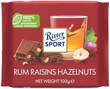 Ritter Sport - Rum Raisins & Nuts Chocolate - 100gr