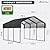 Zolyndo 10x15FT Metal Carport Kits, Heavy Duty Car Port on Clearance with Galvanized Metal Roof, Outdoor Garage Car Shelter Shade for Car, Boats and Truck (Dark Gray)