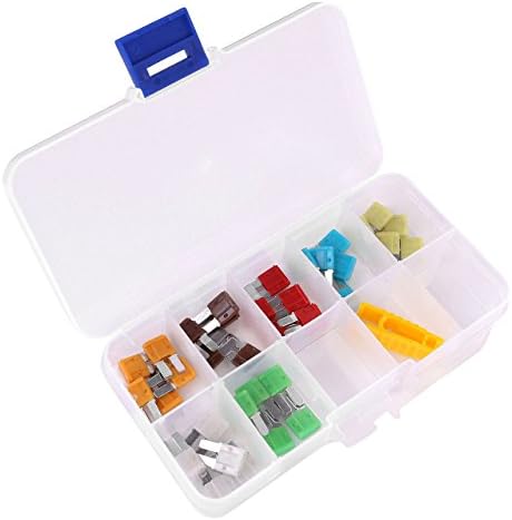 Graceme Auto Car 5A 7.5A 10A 15A 20A 25A 30A ATO ATC Micro II 2 Blade Fuse Assortment 35 Pieces