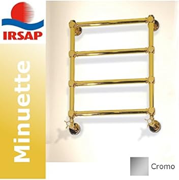 Irsap Radiador Minuette cromo, 596 x 540 mm, 4 elementos ...