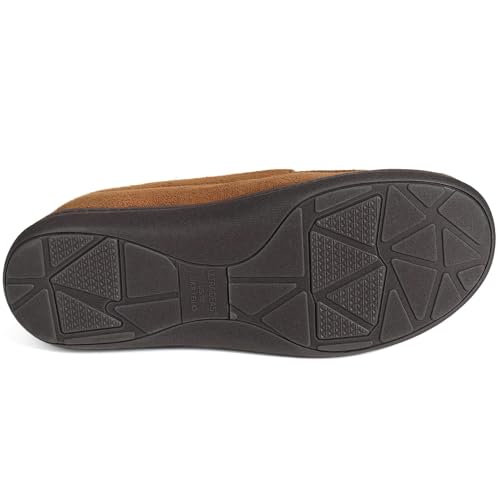 Image of ULTRAIDEAS Men's Moc-Toe Slippers Loafer House Shoes Indoor Outdoor Memory Foam with Breathable&Warm Knit Upper