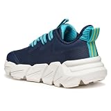 Geox J FLEXYPER Fast Boy Sneaker, granatowe/LT Blue, 35 EU, Navy Lt Blue, 35 EU