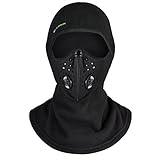 ROCKBROS Winter Face Mask Filter Ski Mask Balaclava Men Women Thermal Mask for Cycling Skiing Snowmobile Black