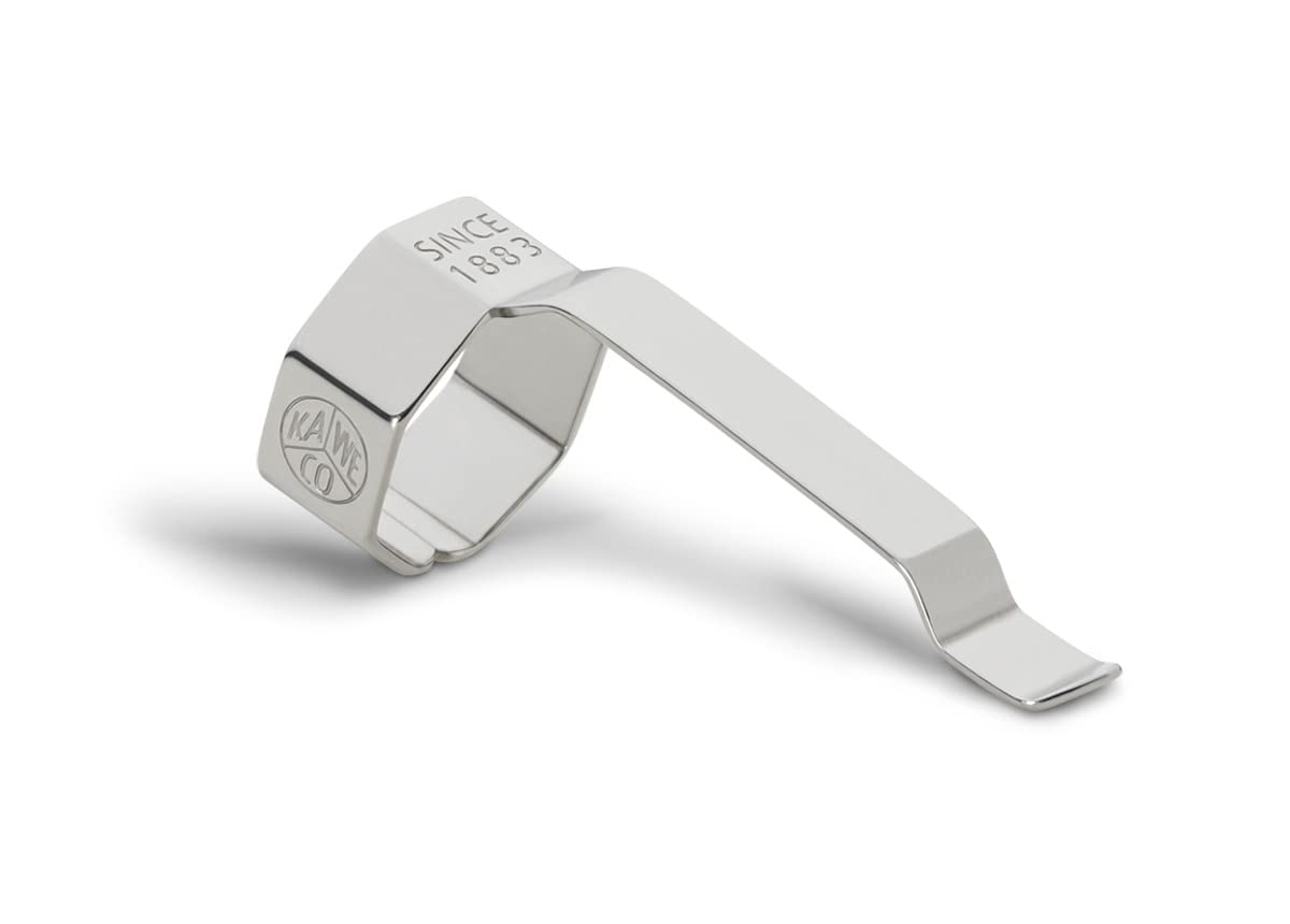 Kaweco Perkeo Clip in Silver for Perkeo Series I Pen Holder with Subtle Logo as Accessory | Pen Holder Made of Stainless Steel I Silver