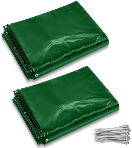 2 Pack Welding Curtain Safety Screen with Fixed Belt