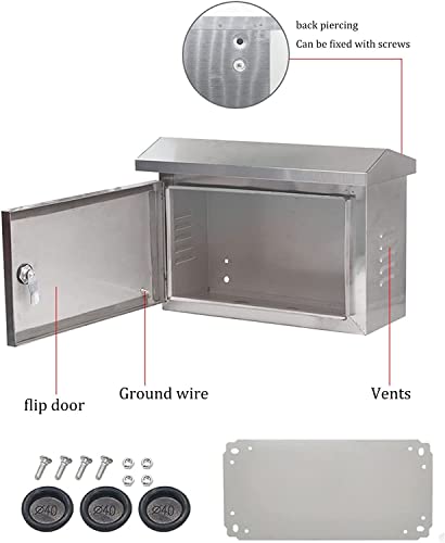 Boîtier de distribution durable contre la pluie en acier inoxydable étanche
