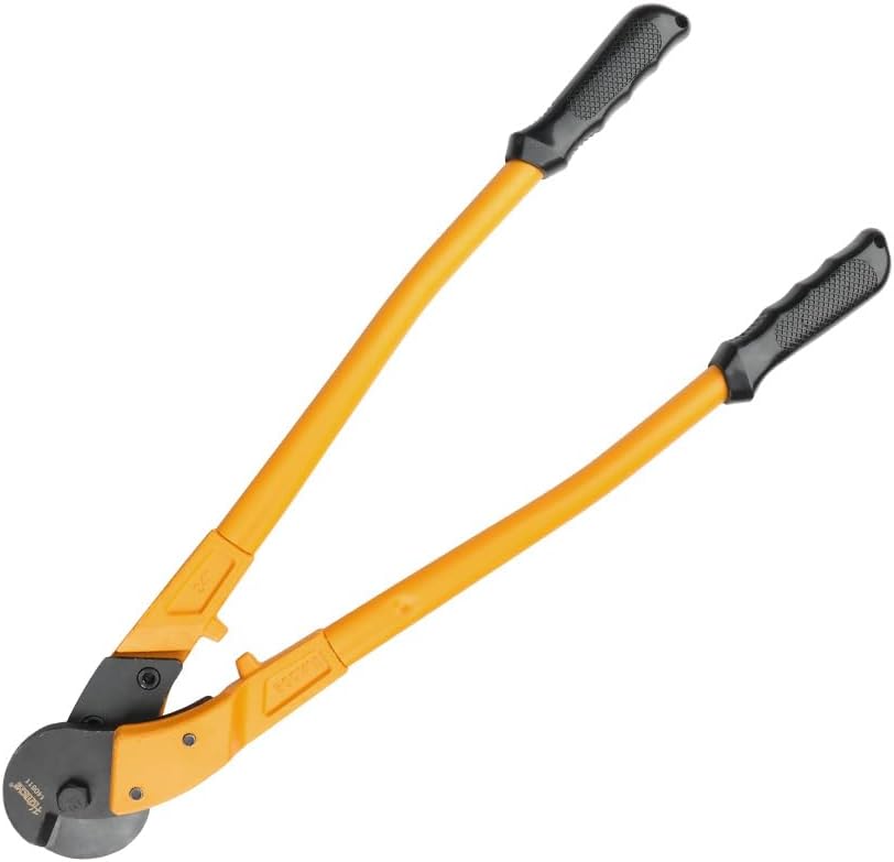 Hoteche 24-Inch Heavy Duty Wire Rope Cutter, Steel Wire Cutters Heavy Duty Industrial Strength Cable Cutter for Hard Wire Ropes, Stainless Steel Wire Visit the MAXPOWER Store