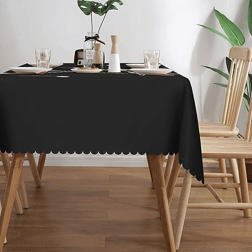 Nappe rectangulaire résistante aux taches et lavable pour table de cuisine
