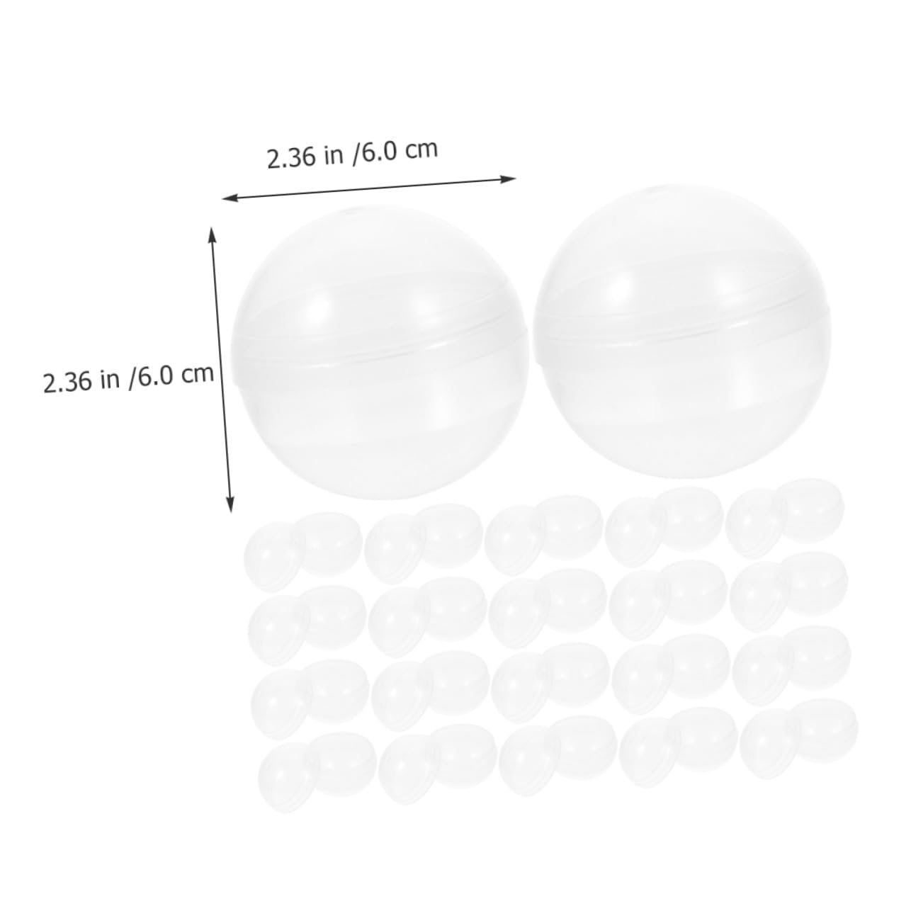 VALICLUD 50 Capsule Rotonde in Plastico per Macchinetta Capsule, Facili da Usare e Sicure, Design Delicato per Festa a Tema e Giocattoli Ragazzo Ragazza