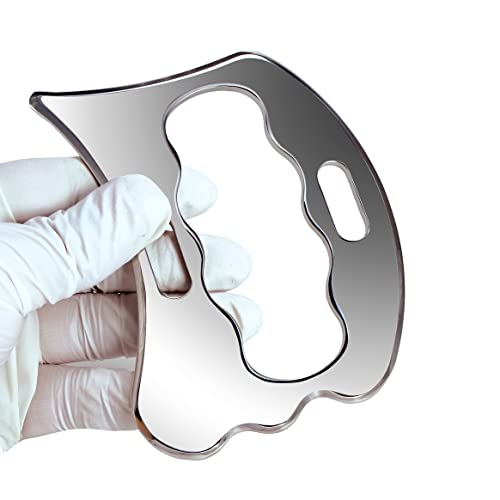 Byyddiy Stainless Steel Gua Sha Derma Edge Massage Tools-Scraping Massage Tools,Muscle Scraper Tool #TOP1