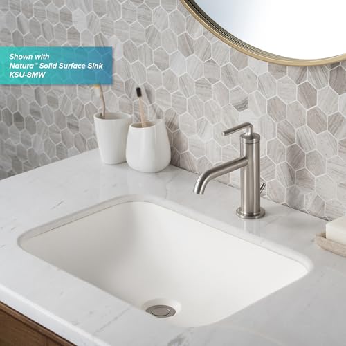 KRAUS Ramus Single Handle Bathroom Sink Faucet with Lift Rod Drain in Brushed Gold, KBF-1221BG by Kraus - Image 2