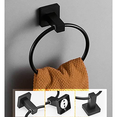 Anillo de toalla de baño para evitar humedad toallero redondo de pared 7