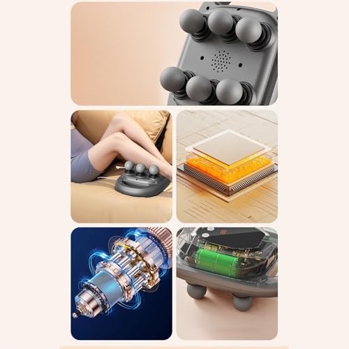Masseur électrique pour le corps multi-mode à 6 têtes interchangeables LED - 5