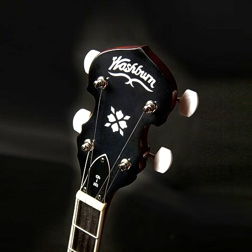 Washburn Americana Series B9-Wsh-A 5 String Banjo Natural thumb #4