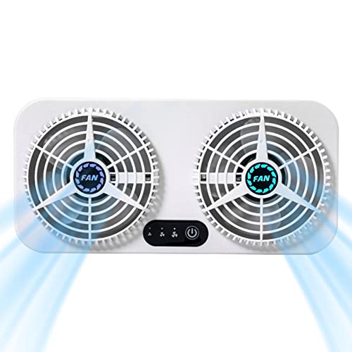 3 Pcs Ventilador de carro movido a energia solar - Carro Ventilador de Ar Carro - Radiador de carro