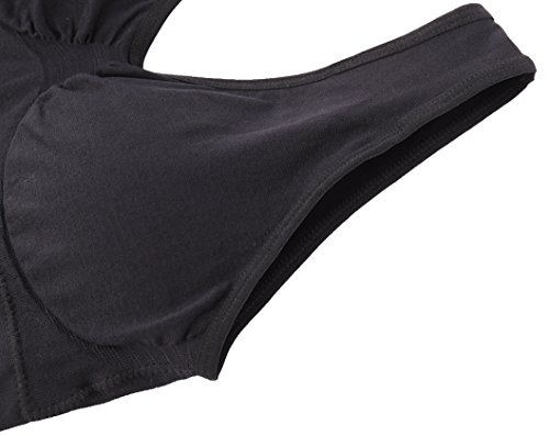 ohlyah Women s Seamless Wire-Free Bra with Removable Pads 6 Pack black White Nude Blue Pink Light Purple XL 36D 38B 38C 40A