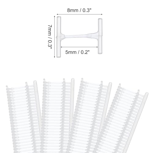 QUARKZMAN 10000 Stück Standard Etikettierklammer 5mm Etikettierdornen Nadeln Nylon Etikett Für Etikettierpistole Kleidung Etiketten Pistolenzubehör Für Bekleidung Tuch Stoff Weiß