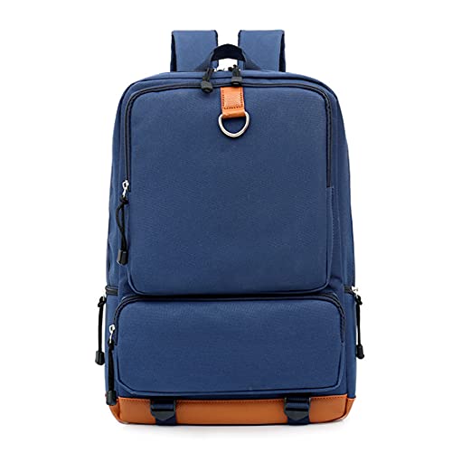 Sac à dos unisexe Oxford bleu classique grand volume taille M pour adulte