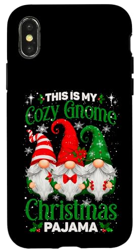 Pijama navideño This Is My Cozy GNOME para Hombre y Mujer Carcasa para iPhone X/XS