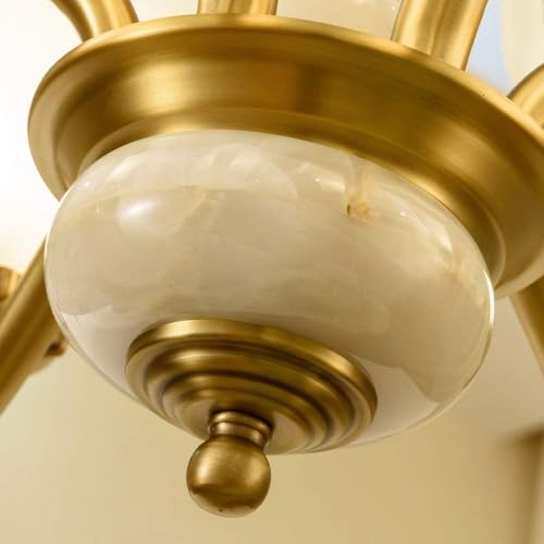 10 Lights Large Traditional V-intage Chandeliers Gold Pendant, Lighting Finish Glass Shades Ceiling Light, Foyer Dining Room Kitchen Pendant Lamp