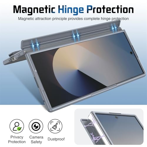 Coque Galaxy Z Fold 7 avec poignée bracelet ergonomique et béquille de support