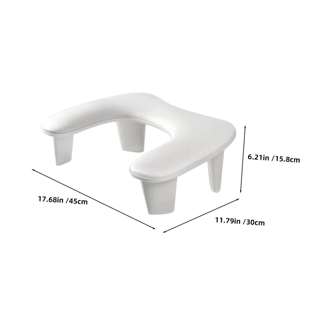 Cuscino poggiamani a forma di U per nail art, per tecnici delle unghie, portatile, per manicure, forniture per saloni