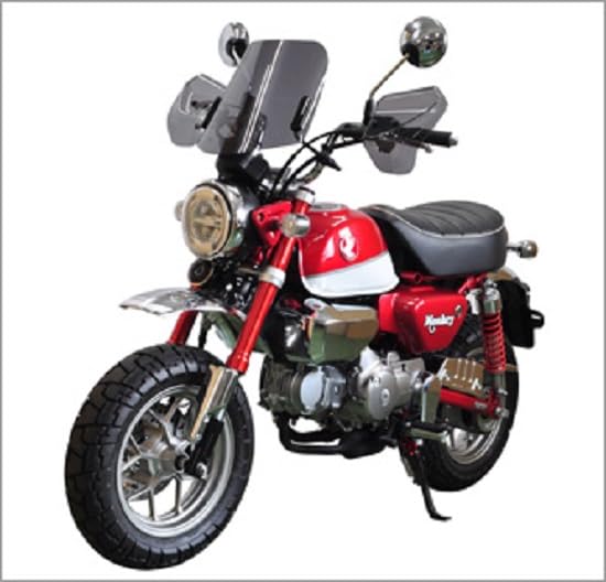 モンキー125 旭風防 旭風防 af アフ タレ付き風防 モンキー3連シルエット HONDA