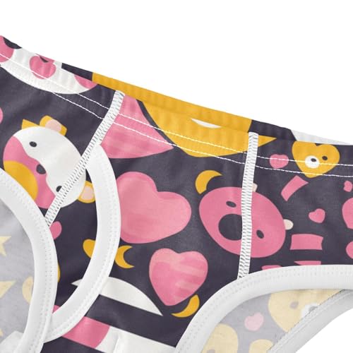 KLL Black and White Stripes Toddler Boy Comfort Briefs Cute Undies4