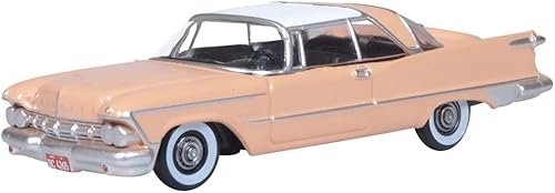 Oxford Diecast 87IC59001 - Corona imperial Chrysler de 2 puertas tapa dura persa con parte superior blanca 187 HO