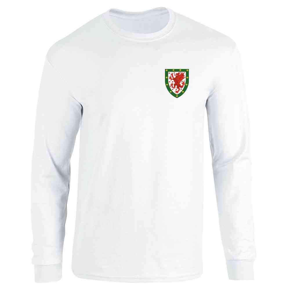 Pop Threads Welsh Football Pride Retro Dragon Crest Graphic Shirt