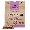 Vital Essentials Freeze Dried Cat Food, Raw Turkey Soft Nibs | Complete Meal or Topper | 99% Turkey, Organs & Bone | Limited Ingredient, High Protein, Grain Free Dry Cat Food | 12 oz Bag