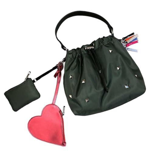 [ �`�[�N ] cheek �В��o�b�O heart pouch studs 2way shoulder �V�����_�[�o�b�O ���� �n�[�g �`���[�� �|�[�` �В��g�[�g �g�[�g�o�b�O ���f�B�[�X C26001 54/KH