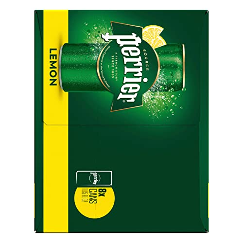 Perrier Lemon Flavored Sparkling Water, 11.15 Fl Oz Cans (24 Count) #TOP2