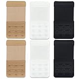 aoqininu Women's Bra Extenders Elastic Bra Extenders 3 Hook Bra Extension Band Strap