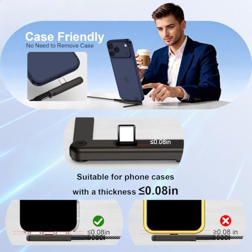 240W Super Fast Charging C to C Invisible Foldable Holder Charger Stand - 2