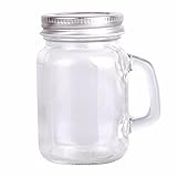 40/120ml Mini Mason Jar Shot Gläser Transparentes Kristall Weinglas mit Griffen Bar Club Party Wodka Spirituosen Whisky Glas Geschenke